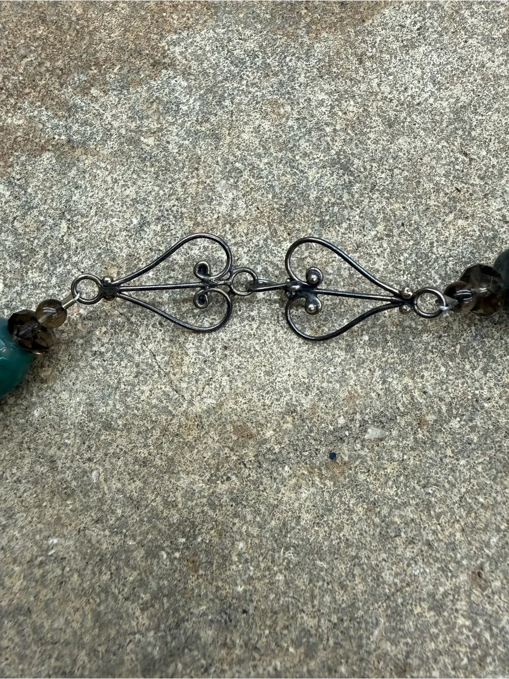 Teal Agate Beaded Necklace - Women Jewelry